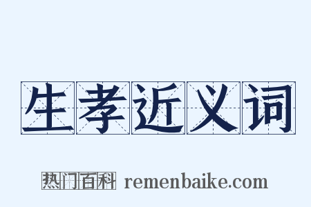 生孝近义词是什么意思的图片